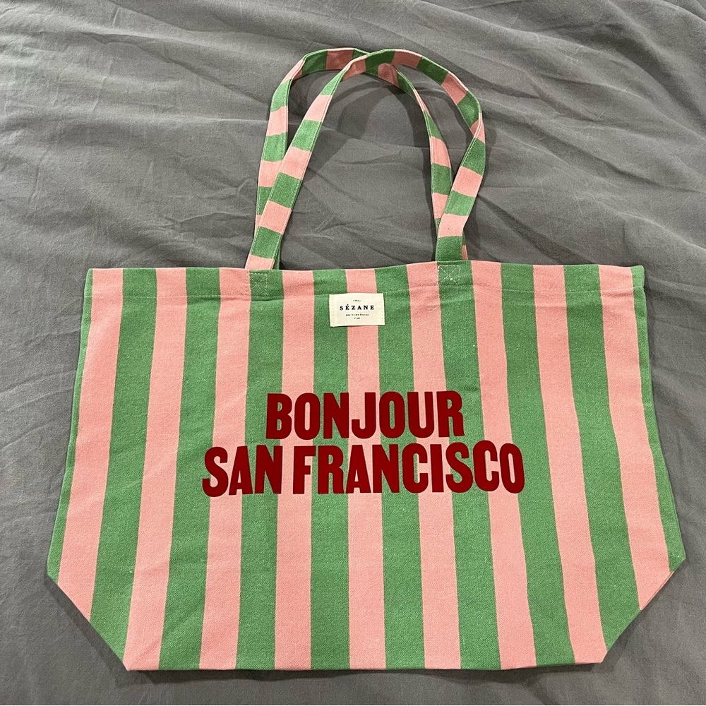 Brand new Sezane Bonjour SF Tote
